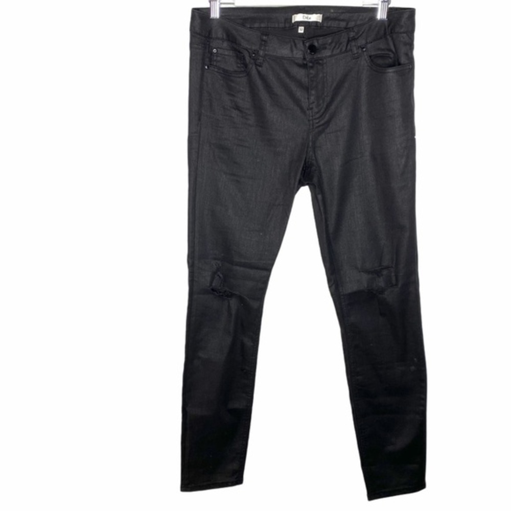 Dex Skinny Distressed Coated Denim